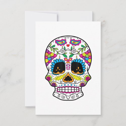 Sugar Skull Day Of The Dead Dia De Los Muertos Art Save The Date