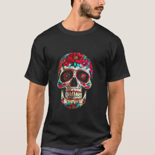 Sugar Skull Day Of The Dead Dia De Los Muertos Hal T-Shirt