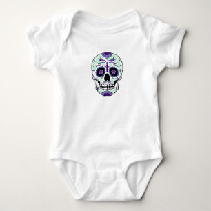 Sugar Skull Day of the Dead Día de Muertos Baby Bodysuit