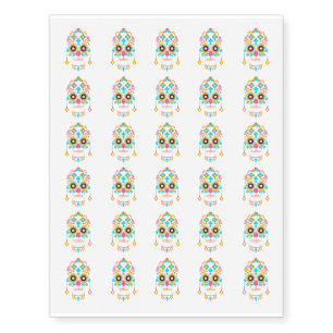 Sugar Skull, Day of the Dead, Halloween, Designs Temporary Tattoos