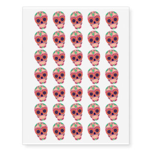 Sugar Skull, Day of the Dead, Halloween, Designs Temporary Tattoos
