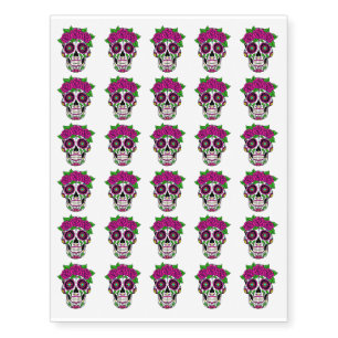 Sugar Skull, Day of the Dead, Halloween, Designs Temporary Tattoos
