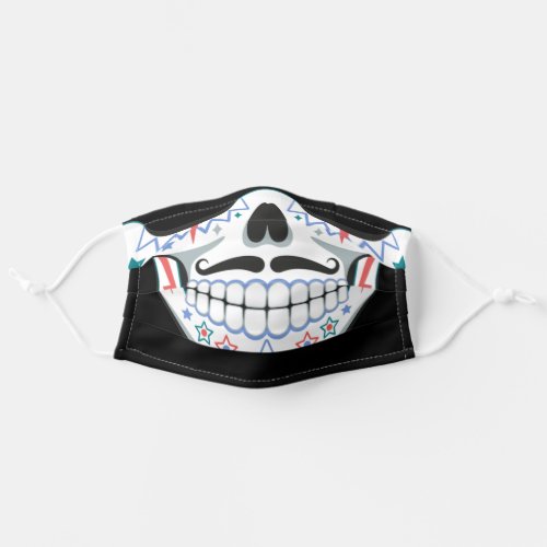 Sugar Skull Day of The Dead Halloween Party Man Adult Cloth Face Mask