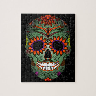 Sugar Skull Day of the Dead Jigsaw Puzzle