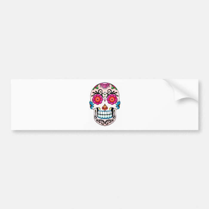 Sugar Skull   Day of the Dead, Tattoo, Mexico Bumper Stickers