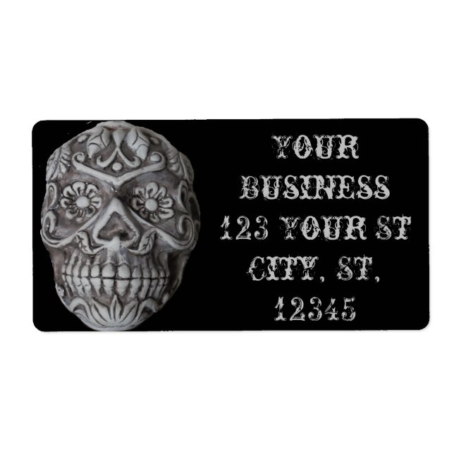 Sugar Skull Day of the Dead Thunder_Cove Label (Front)