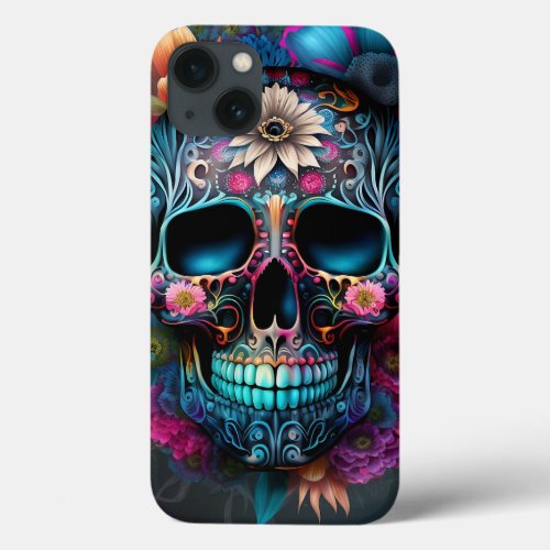 Sugar Skull Dia de los Muertos Cinco De Mayo iPhone 13 Case