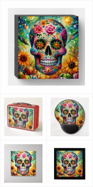 Sugar Skull Dia De Los Muertos Day of the Dead