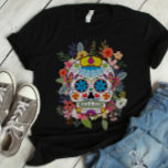 Sugar Skull Dia De Los Muertos Day Of The Dead T-shirt at Zazzle