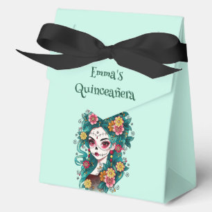 Sugar Skull Dia de Muertos Quinceañera Spanish Favor Boxes
