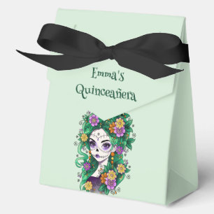 Sugar Skull Dia de Muertos Quinceañera Spanish  Favor Boxes