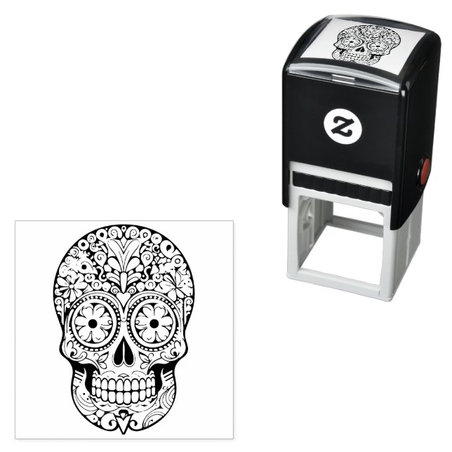 Sugar Skull  💀💀 Día de Muertos Self-inking Stamp (In Situ)