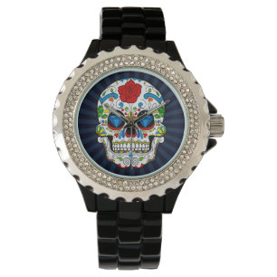 Sugar Skull Diamonds Mens Watch