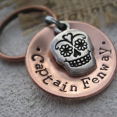 Sugar Skull Disc Pet Tag (Front)