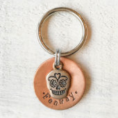 Sugar Skull Disc Pet Tag (Front)