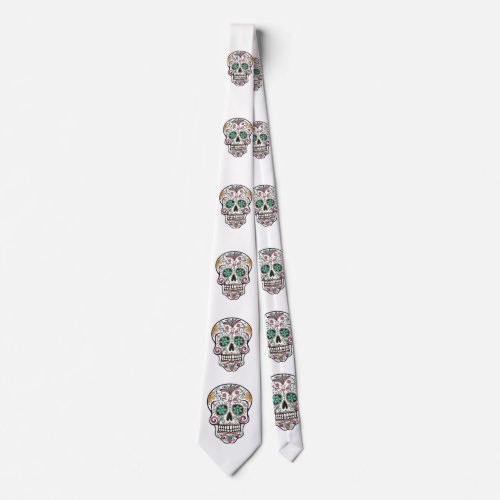 Sugar Skull DOD Fathers Day Tie