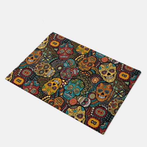 SUGAR SKULL Door Mat Halloween