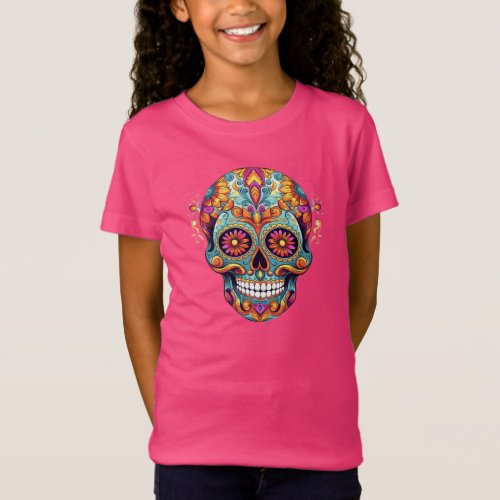 Sugar Skull Embrace Mexican Tradition T_Shirt