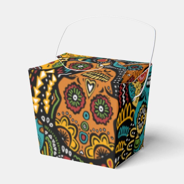 SUGAR SKULL Favor Box Halloween (Front Side)