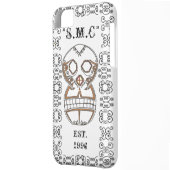 SUGAR SKULL & FILIGREE IPHONE CASE (Back Left)