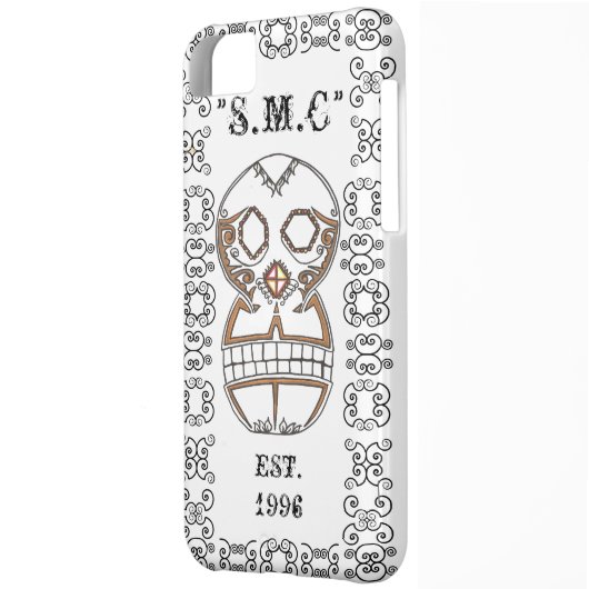 SUGAR SKULL & FILIGREE IPHONE CASE (Back Left)