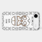 SUGAR SKULL & FILIGREE IPHONE CASE (Back (Horizontal))