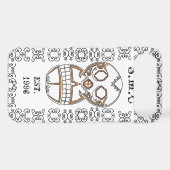 SUGAR SKULL & FILIGREE IPHONE CASE (Back (Horizontal))