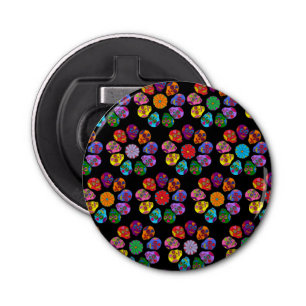 Sugar Skull Flower Bottle Opener
