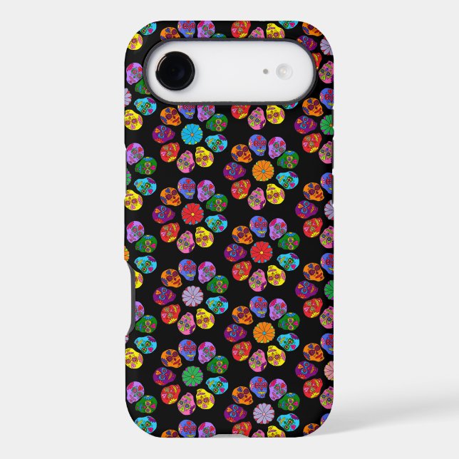 Sugar Skull Flower Case-Mate iPhone Case (Back)