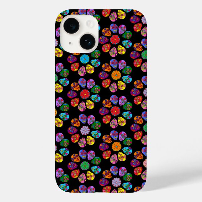 Sugar Skull Flower Case-Mate iPhone Case (Back)