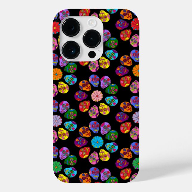 Sugar Skull Flower Case-Mate iPhone Case (Back)