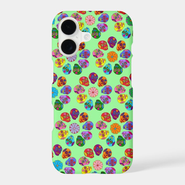 Sugar Skull Flower Case-Mate iPhone Case (Back)