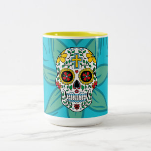 Sugar Skull Flower Eyes Mug