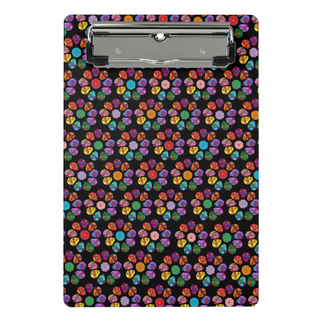 Sugar Skull Flower Mini Clipboard (Front)