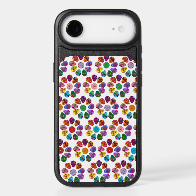Sugar Skull Flower Otterbox iPhone Case (Back)