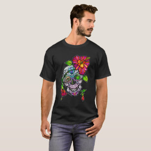 SUGAR SKULL & FLOWER T-Shirt