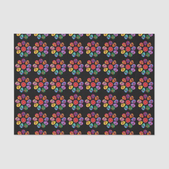 Sugar Skull Flower Tissue Paper (Front)