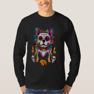 Sugar Skull French Bulldog T-Shirt