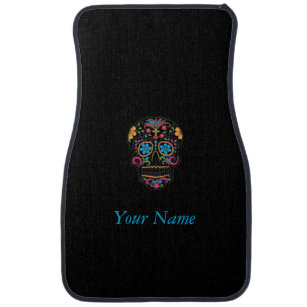 Sugar Skull Car Floor Mats Zazzle