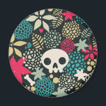 Sugar skull, funny monster, floral pattern, tropic magnet<br><div class="desc">-</div>