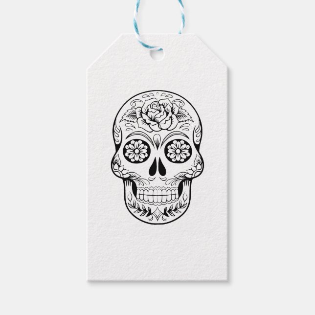 Sugar Skull Gift Tags (Front)