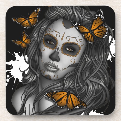 Sugar Skull Girl Coaster