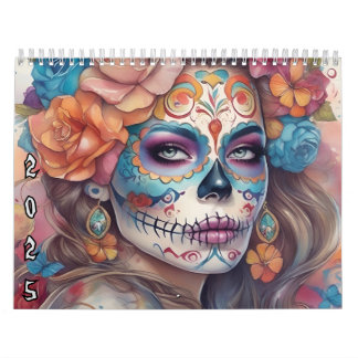 Sugar Skull Girls 2025 Dia De Los Muertos Calendar