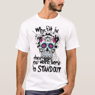Sugar Skull & Graphics Shirt. Mens. T-Shirt