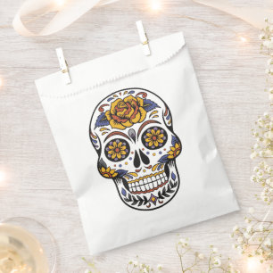 Sugar Skull Halloween Party Favor Bag