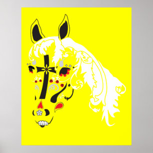 sugar skull horse poster