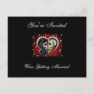 Sugar skull invitations