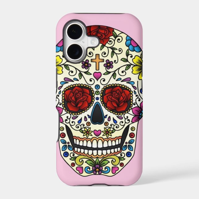 sugar skull iphone case (Back)