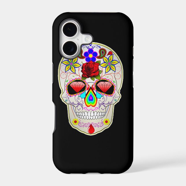 sugar skull iphone case (Back)