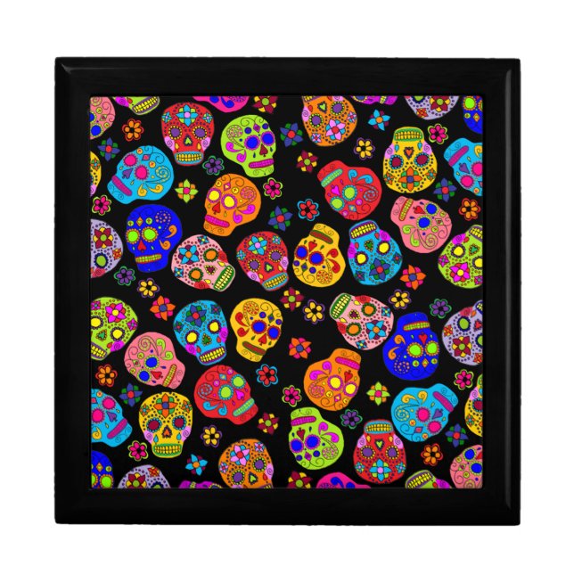 Sugar Skull Jewelry Box (Front)